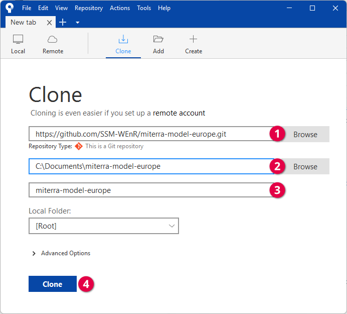 sourcetree clone